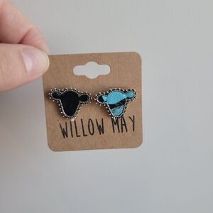 Willow May Steer Cow Head Stud Earrings